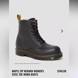 Maple Zip Newark Women’s Steel Toe Work Boots